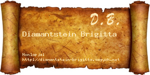 Diamantstein Brigitta névjegykártya
